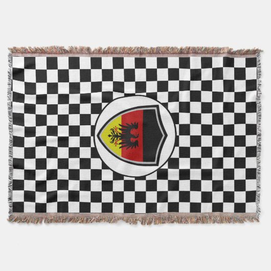 German flag-coat arms throw blanket deken (Voorkant)