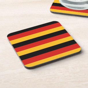 GERMAN FLAG COLORS BIER ONDERZETTER
