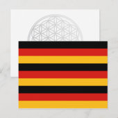 GERMAN FLAG COLORS BRIEFKAART (Voorkant / Achterkant)