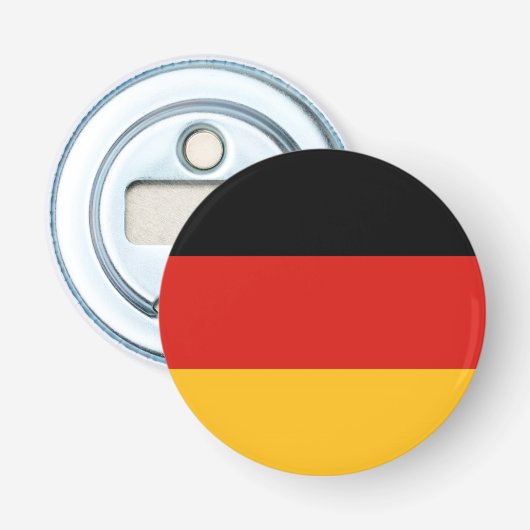 GERMAN FLAG COLORS BUTTON FLESOPENER (Voorkant)