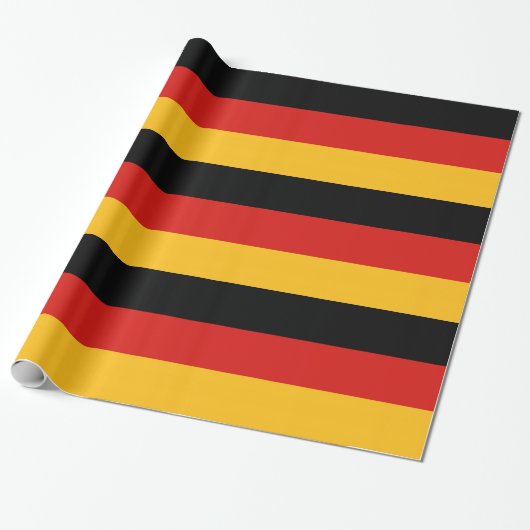 GERMAN FLAG COLORS CADEAUPAPIER (Uitgerold)