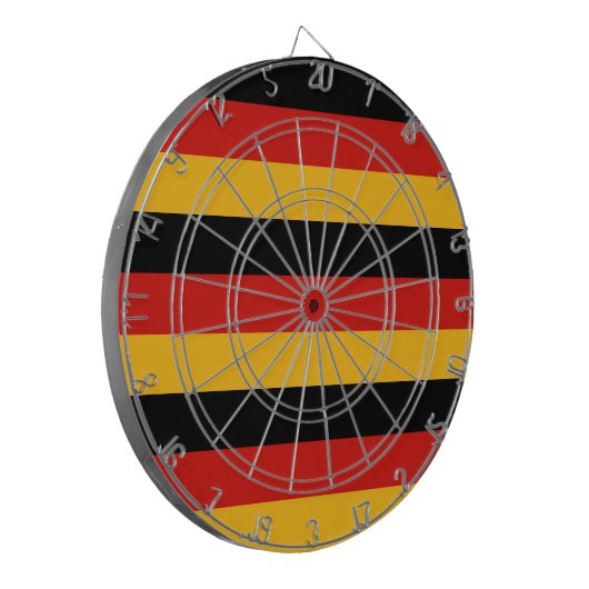 GERMAN FLAG COLORS DARTBORD (Voorkant Links)