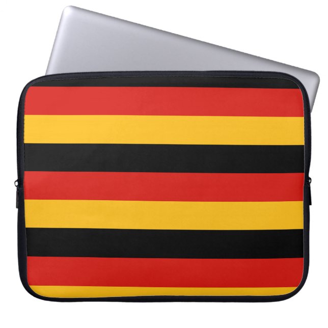 GERMAN FLAG COLORS LAPTOP SLEEVE (Voorkant)