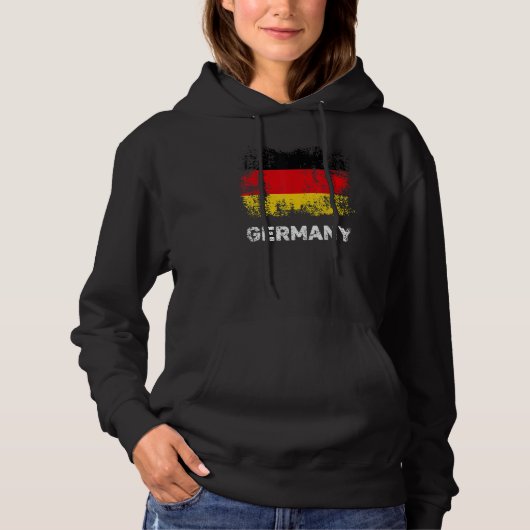 German Flag Deutschland Patriotic Germany Flag Hoodie (Voorkant)