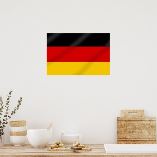 German Flag of Germany gifts Poster (Keuken)