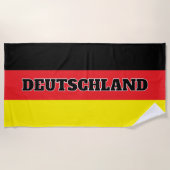 German flag of Germany personalized big Strandlaken (Voorkant)