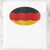German flag ovale sticker (Tas)