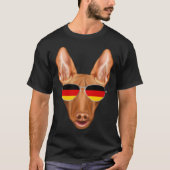 German Flag Pharaoh Hound Dog Germany Pocket T-shirt (Voorkant)