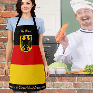 German Flag schort, Deutch, Duitsland Koks keuken Schort