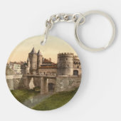 German Gate, Metz, Lorraine, Frankrijk Sleutelhanger (Achterkant)