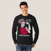 German Girl Unbreakable Strong German Girl Flag T-shirt (Voorkant volledig)