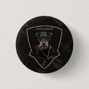 German Hunting Terrier (Jagddooder) T-Shirt Truc Ronde Button 3,2 Cm
