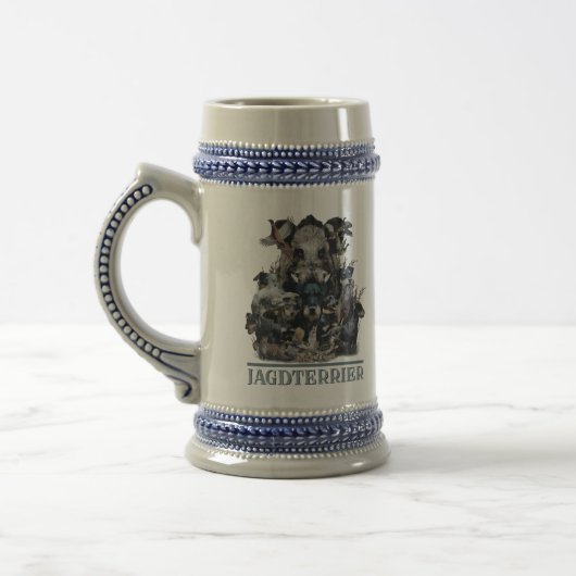 German Hunting Terrier (Jagdterrier)    Beer Stein Bierpul (Links)