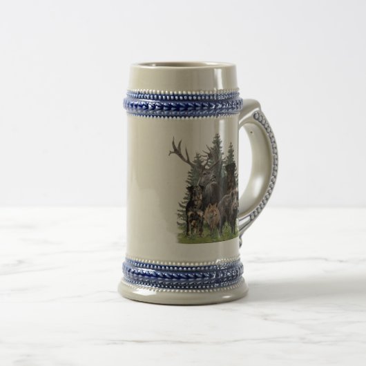 German Hunting Terrier (Jagdterrier) Beer Stein Bierpul (Voorkant rechts)