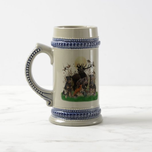 German Hunting Terrier (Jagdterrier) Beer Stein Bierpul (Links)