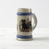 German Hunting Terrier (Jagdterrier)    Bierpul (Voorkant rechts)