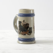 German Hunting Terrier (Jagdterrier)    Bierpul (Voorkant links)