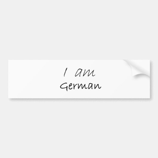 German.jpg Bumpersticker (Voorkant)