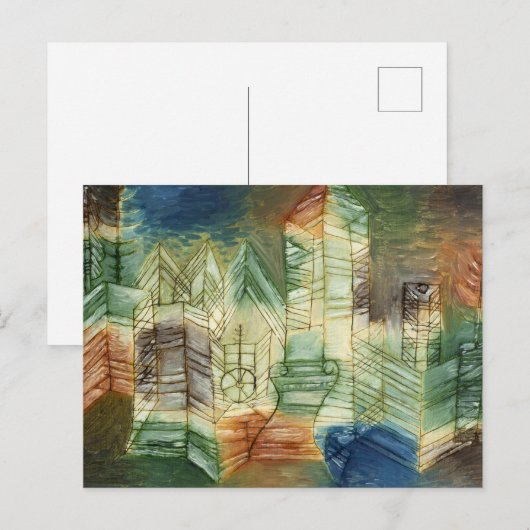 German Landscape by Paul Klee Briefkaart (Voorkant / Achterkant)