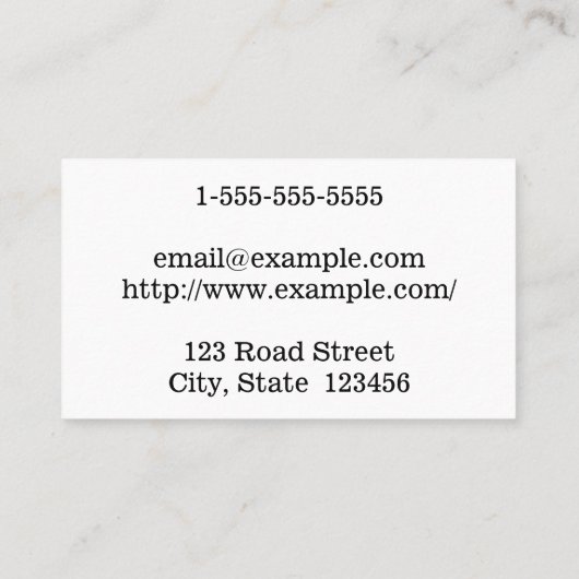 German Language Translator, Teacher, Tutor Visitekaartje (Achterkant)