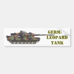 GERMAN LEOPARD TANK. BUMPERSTICKER