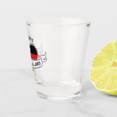 German Love custom name shot glass Glas (Rechts)