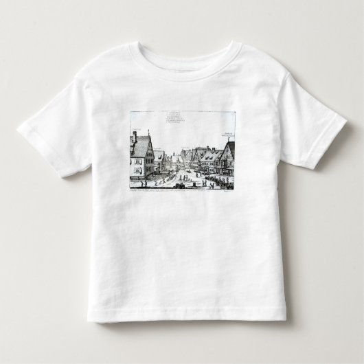 German Market town, 1704 Kinder Shirts (Voorkant)