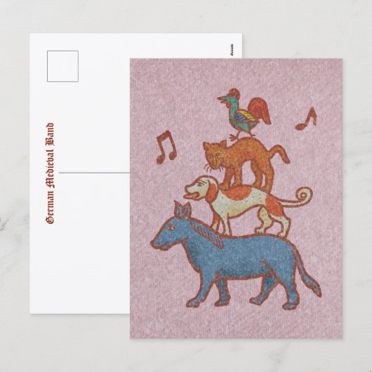 German Medieval Band: Geh Bremen! Feestdagenkaart (Voorkant / Achterkant)