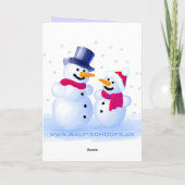 German Merry Christmas Greeting Card Feestdagen Kaart (Achterkant)
