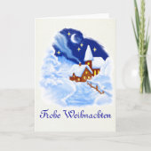 German Merry Christmas Greeting Card Feestdagen Kaart (Voorkant)