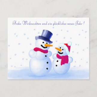 German Merry Christmas Postcard Feestdagenkaart