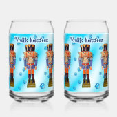 German Nutcracker - Vrolijk kerst Blikvorm Glas (Voorkant)