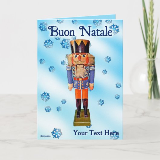 German Nutkraker - Buon Natale Kaart (Voorkant)