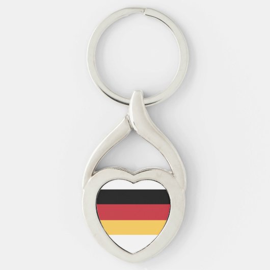 German Oktoberfest Germany Flag Metal Keychain (Voorkant)