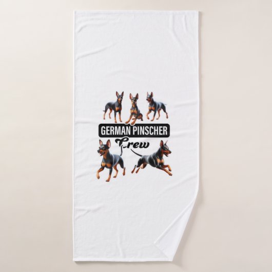 German Pinscher Crew Badhanddoek (Badhanddoek)