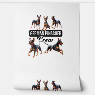 German Pinscher Crew Behang
