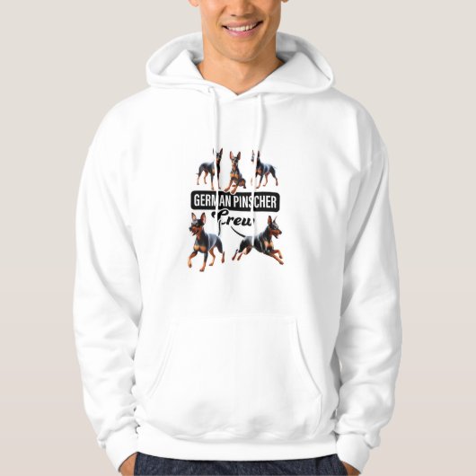 German Pinscher Crew Hoodie (Voorkant)