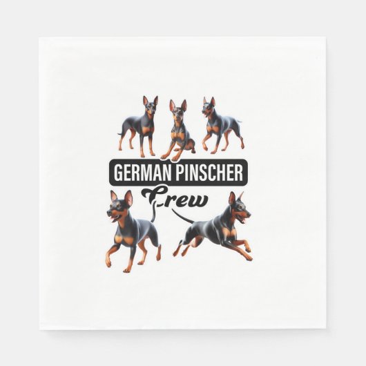 German Pinscher Crew Servet (Voorkant)
