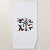 German Pinscher Crew Strandlaken (Voorkant)