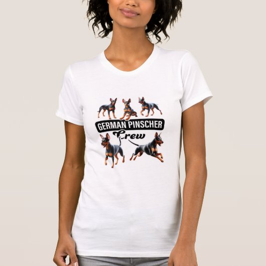 German Pinscher Crew T-shirt (Voorkant)
