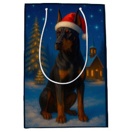 German Pinscher Holiday Medium Cadeauzakje