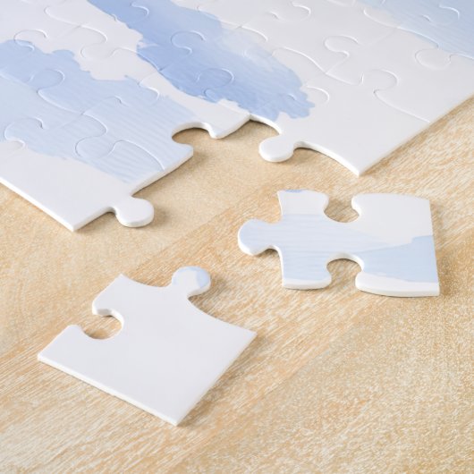 German Pinscher Snowy Courtyard Santa Hat Legpuzzel (Zijkant)