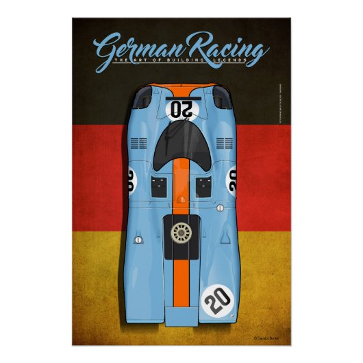 German Racing 917 G No.20 Perfect Poster (Voorkant)