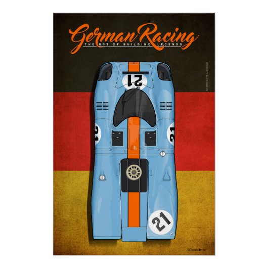 German Racing 917 G No.21 Perfect Poster (Voorkant)