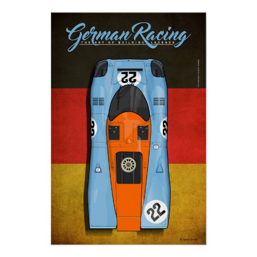 German Racing 917 G No.22 Perfect Poster (Voorkant)