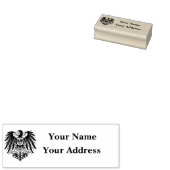 German Republic/Imperial eagle address stamp Rubberstempel (Gestempeld)