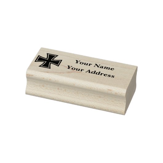 German Republic iron cross emblem address stamp Rubberstempel (Stempel)