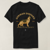 German Shepard Appreciation Society  Alsatian danc T-shirt (Design voorkant)