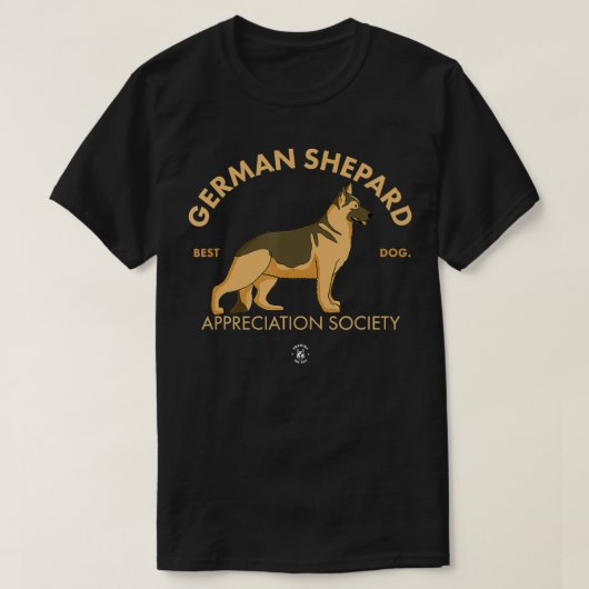 German Shepard Appreciation Society  Alsatian danc T-shirt (Design voorkant)