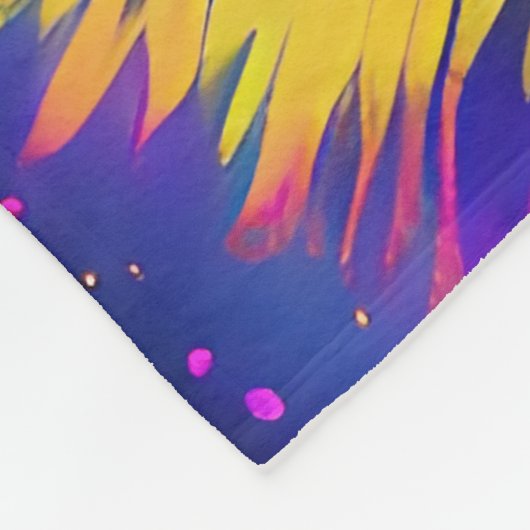 German Shepard Confetti Pop Art met optionele naam Fleece Deken (Hoek)